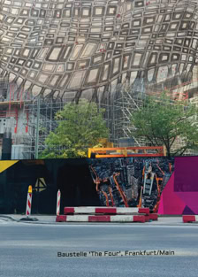 Postkarte Baustelle 'The Four'